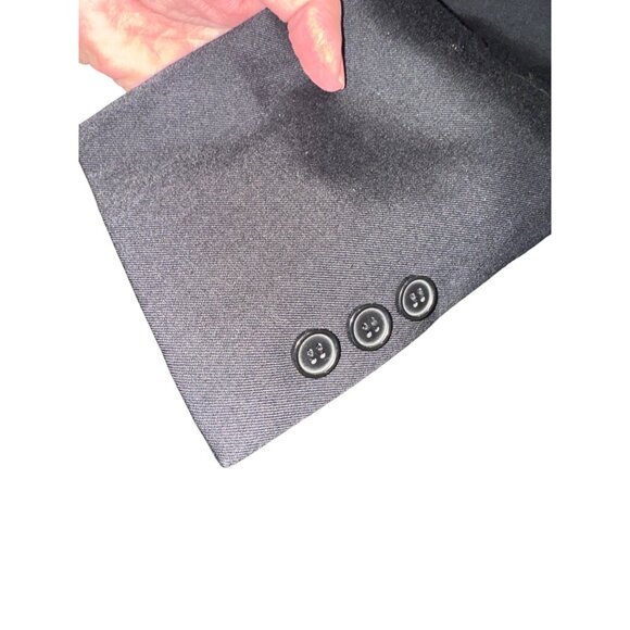 Triumph Black Riding Jacket Hunt Coat Equestrian Blazer Sz 12 Cotton Minimalist - Picture 11 of 11